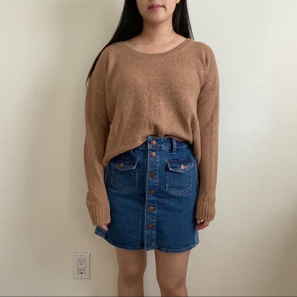 Madewell | Color Block A-Line Denim Skirt - Picture 5 of 5